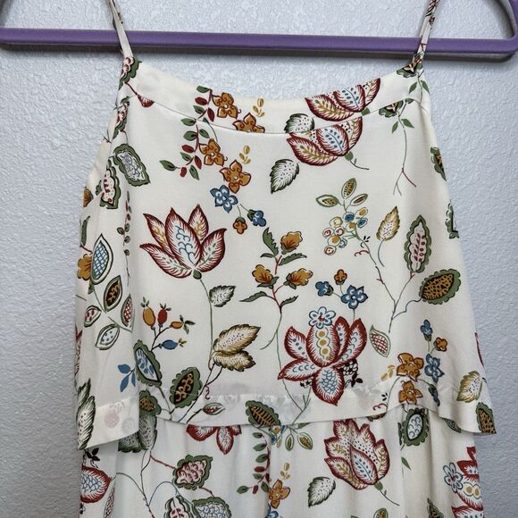 madewell Overlay Cami Botanical Print Silk Lined Mini Dress Sz. 4-s - Picture 2 of 4